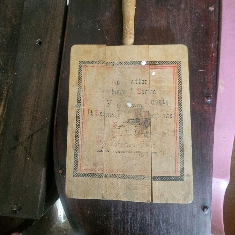 Vtg 1970s Wood Kitchen Plaque" No Matter Where I Serve My Guest" Made in Taiwan
